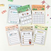 Mohamm 30 Sheets Weekly Plan To do List Cartoon Sticky Notes Post Notepad Memo Pad