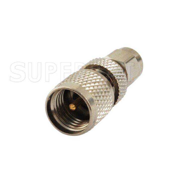 superbat-5pcs-mini-uhf-to-sma-adapter-mini-uhf-plug-to-sma-male-straight-rf-coaxial-connector-electrical-connectors