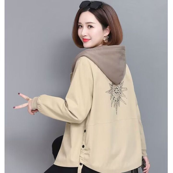 spot-double-layer-windbreaker-womens-short-korean-style-short-coat-womens-spring-and-autumn-mom-jacket-korean-style-loose-fashion-2023