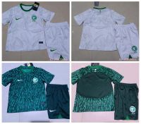 Top-quality 2022/23 Saudi Arabia home away football Jersey set for children