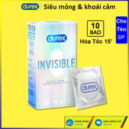 Bao cao su Chính Hãng Durex Invisible Extrathin 10 cái bao cao su mỏng