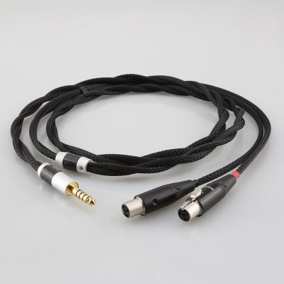 4.4MM สมดุลสีเงินอัพเกรดหูฟังหูฟังชุบสำหรับ Audeze LCD-3 LCD3 LCD-2 LCD-4 LCD2