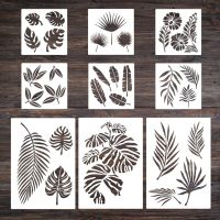 9Pack Cute Flower Leaves Painting Stencils Reusable Flexible Drawing Templates Hollow for DIY Lover Kid Boy Girl Student QXNF Rulers  Stencils