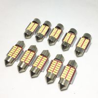 50PCS Festoon 31mm 36mm 39mm 42mm LED Auto Interior Doom Lamp 4014 SMD Car Styling Light C5W C10W Super Bright Canbus Bulb 12V Bulbs  LEDs HIDs