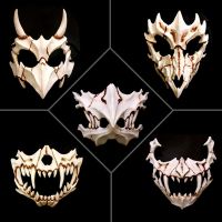 original Halloween Japanese writer Kurado Mito Dragon God Mask cos Tiger Yasha half-masquerade horror mask