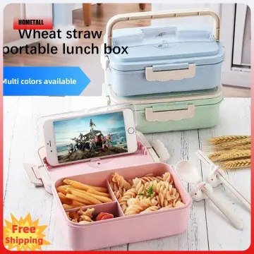  HOMETALL Adult Lunch Box,3 Stackable Bento Lunch