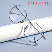 YIMARUILI Gọng Kính Quang Học Theo Toa Bằng Titan Nguyên Chất Hoài Cổ Kính