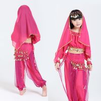 hot【DT】 Kids Belly Costumes Set Dancing Bellydance Child 3 Colors