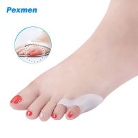 ▧♠ Pexmen 2/4Pcs Gel Tailors Bunion Corrector Pad Bunionette Straightener Separator Cushion Pinky Toe Protector Pain Relief Spacer