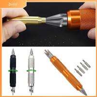 BIMI แบบ6-in-1 เคส PREP Multi-TOOL หัวหมุนได้ โลหะสำหรับตกแต่ง เครื่องมือขัดด้วยมือ มัลติฟังก์ชั่นการใช้งาน Reamers กำลังโหลดใหม่