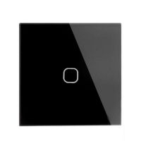 ✜♛ MiniTiger EU/UK Standard1 Gang 1 Way Wall Touch Switch White Crystal Glass Switch Panel 220-250V Only Touch Function