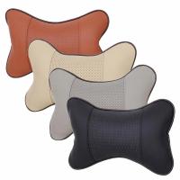 QianXing Shop 25*17*9cm 4 Colors Car Headrest Pillow Bone Shaped Car Auto Seat Head Neck Rest Cushion Headrest Pad