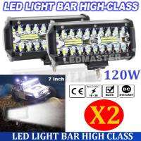 ส่งฟรี + จัดโปร X2 เเพ็คคู่ !! LED LIGHT BAR 120W สปอร์ตไลท์ไฟรถยนต์led ไฟหน้ารถ ไฟท้าย ไฟตัดหมอก รุ่น High CLASS 3 Row 12V-24V เเสงขาว งานพรีเมี่ยม