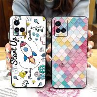 Frosted Anti-knock Phone Case For VIVO Y21 2021/Y21S/Y33S 4G/Y32/Y21T/Y33T Cover Original Shockproof protective Cartoon