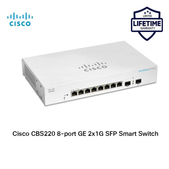 Cisco Business CBS220 8P E 2G Smart Switch | 8 Port GE | PoE | 2x1G SFP   SYSTEMS B.V