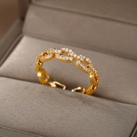 【hot】 Classic Twist Chain Rings Wrapped Couple Wedding Jewelry