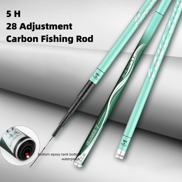 Extreme 2.7.2m Carbon Fishing Rods 5H 28 Adjustment Lightweight