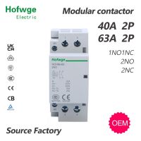 【Taiyong Electric】HCH8s-63ในครัวเรือน Contactor 2P 40A 63A 2NO หรือ2NC 1NO1NC 24V 110V 220V อัตโนมัติ Contactor Din Rail ประเภท