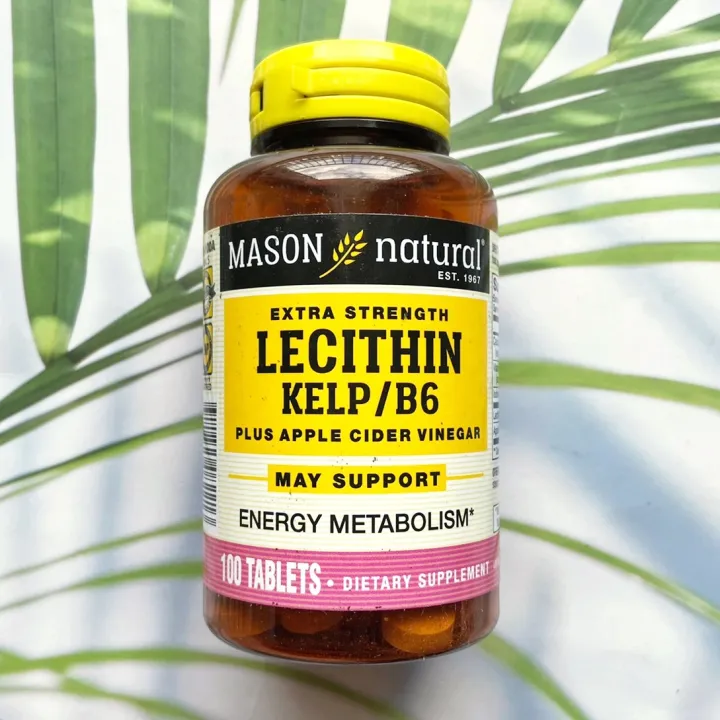 เลซิทิน Extra Strength Lecithin Kelp B6 Plus Apple Cider Vinegar 100 ...