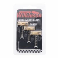 WK-3pcs High Quality Wilkinson Guitar Bridge Brass Guitar Bridge Compensated Saddles For Tele Telecaster Guitar Replacement Part