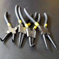 4Pcs 7 39; Snap Ring Pliers Set Curved Straight Tip Circlip Combination Retaining Clip Mechanical Tools