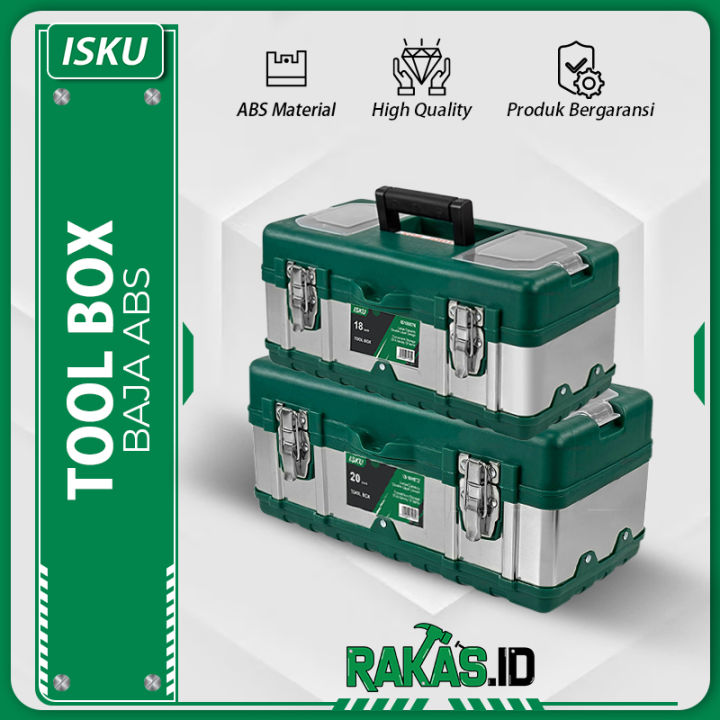 ISKU Tool Box Besi Baja Toolbox Baja Besi Besar Tool Box Stainless Kuat ...