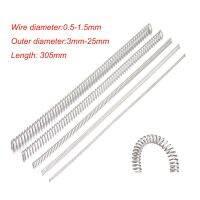 ✑♨ 1/3PCS 305mm Compression Spring Long Pressure Spring Wire Dia 0.5mm 0.6mm 0.7mm 0.8mm 1mm 1.2mm 1.5mm 304 Stainless Steel