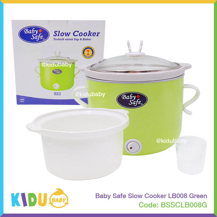 Baby Safe Slow Cooker LB008 Green Kidu Baby Lazada Indonesia