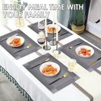 Modern Elegant PVC Placemat Dining Table Mat Cafe Anti-slip Hot Placemats Bowl Pad Cup Mat Table Coasters