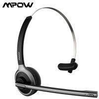 ZZOOI In-Ear Headphones Mpow M5 Upgraded Wireless Office Headphone with Bluetooth 5.0 18H Talking Time &amp; Noise Cancelling Mic for Call Center PC Phone