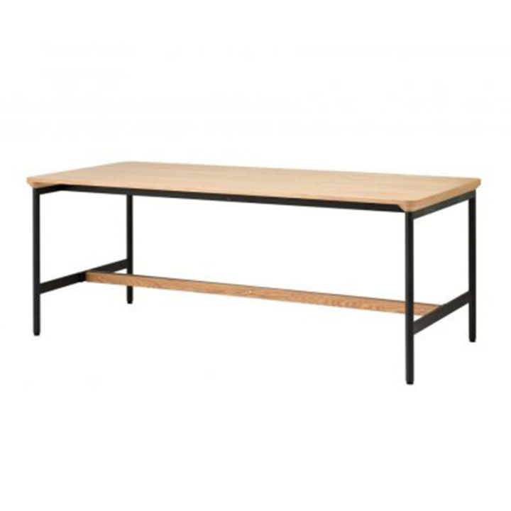 modernform-โต๊ะประชุม-รุ่น-whomo-ท็อปไม้-ขาเหล็กดำ