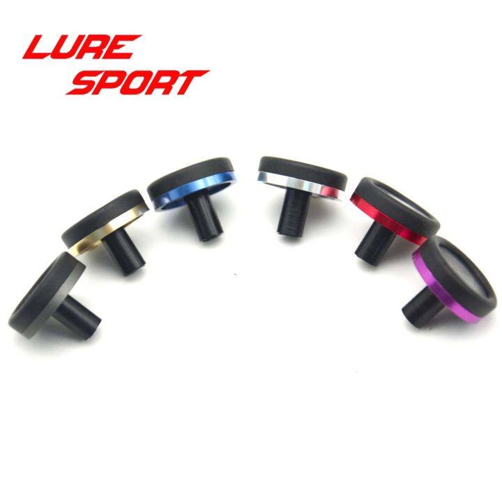 luresport-6ชิ้นหมวกยางคดเคี้ยวตรวจสอบก้นพลาสติกคันเบ็ดส่วนประกอบอาคารตกปลาขั้วโลกซ่อมอุปกรณ์-diy