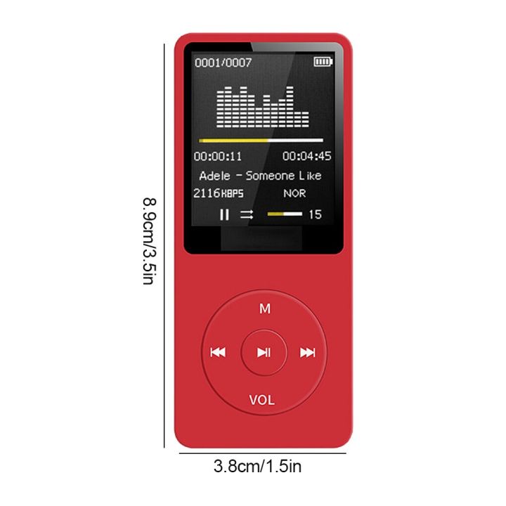 mp3-player-rechargeable-record-digital-media-lossless-players-pocket-sports-walking-equipment-with-micrphone-blue