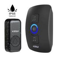 KERUI ออดไร้สายกันน้ำกลางแจ้ง Smart Home Door Bell ยินดีต้อนรับ Melodies Chime Kit LED Flash Security Alarm สำหรับ House