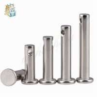 M6 M8 m10 Gb882 304 Stainless Steel Kepala Datar Soket Shank Lubang Silinder Bulat Pin Poros Lubang dengan Datar Berakhir