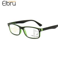 Elbru Anti Blue Light Reading Glasses Women Men Progressive Multifocal Presbyopic Eyeglasses Near Far Sight Diopters 1 1.5 2 3