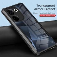 เคสโทรศัพท์อะคริลิคใสใสสำหรับ Tecno Camon 20 Pro 4G 20Pro Camon20 Pro Camon20Pro ซิลิโคนนิ่มฝาครอบด้านหลังเพื่อการป้องกัน TPU กันกระแทก