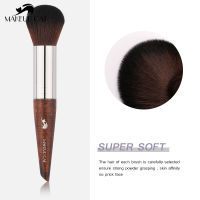 แต่งหน้าแมวเครื่องสำอาง Brush-5Pcs แบบพกพาแต่งหน้าแปรงและกล่องเก็บเหล็ก-ผมสังเคราะห์ด้ามไม้ชุดแต่งหน้า-ปากกาความงาม