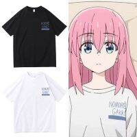 Anime BOCCHI THE ROCK Gotoh Hitori Same Style Print T-shirts Cute Kawaii Unisex Cotton Tshirt Tops Men Fashion Manga Tees XS-4XL-5XL-6XL