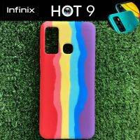 เคสโทรศัพท์ แบบยาง TPU หุ้มกันรอย ลายสายรุ้ง สำหรับ Infinix Hot 9