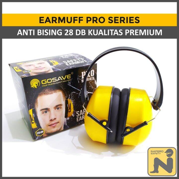 EARMUFF SAFETY PENUTUP TELINGA KUPING PRO SERIES GOSAVE EAR MUFF