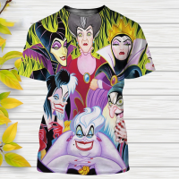 2023 NEW Ursula (the Little Mermaid) Street Style 3d Disney Cartoon Print Casual T-shirt fashion