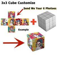 MOQ 1pcs Custom 3x3 Magico Cubo Personalized Magic Cube 3x3x3 Photos Logo Advertising 3by3 кубики голов Frame Puzzles Toys Brain Teasers