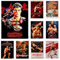 Bloodsport 1988โปสเตอร์ภาพยนตร์แนววินเทจยีนส์-Claude กังฟูโปสเตอร์และภาพพิมพ์ศิลปะภาพวาดบนผนังภาพสำหรับห้องนั่งเล่นการตกแต่งบ้าน