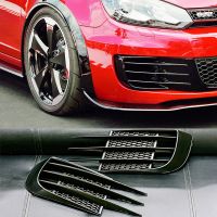 Car Front Fog Lamp Cover Fog Lamp Grille Wind Blade Car Parts Accessories Fit for Volkswagen Golf 6 Golf 6 High 6 GTI GTD 2008-2013