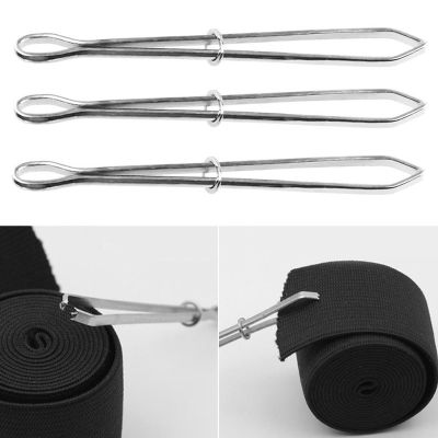 For Elastics Sewing Accessories DIY tool Elastic Cord Rope Threader Clip Self Locking Tweezer Used