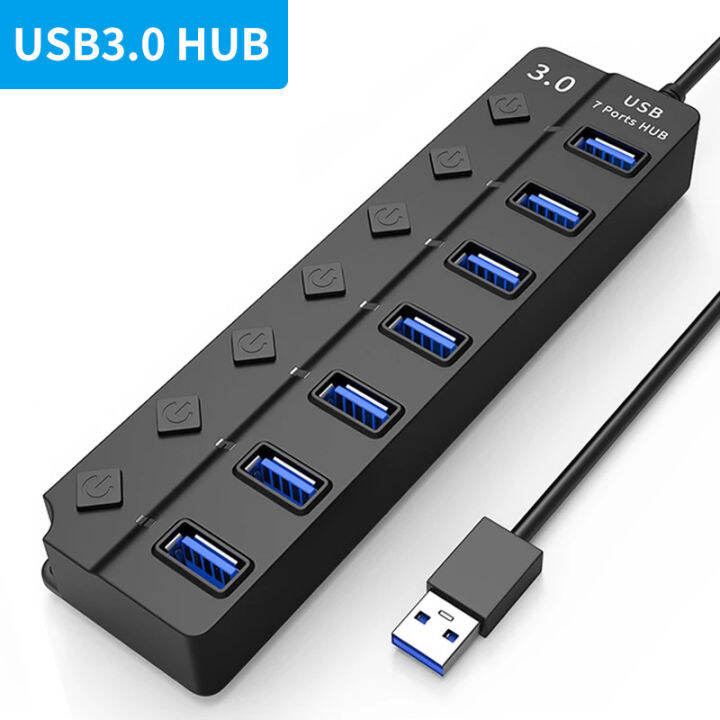 usb-2-usb-0ฮับ-usb-3-0ที่พ้วง-usb-ตัวแยก-usb-อะแดปเตอร์แปลงไฟ47พอร์ตตัวขยายหลายตัวฮับ2-0-usb-พร้อมสวิตช์สำหรับพีซี