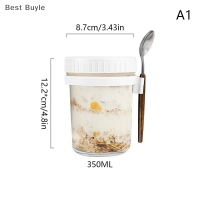 ?Best Buyle 350/600ml overnight ข้าวโอ๊ตนมผลไม้สลัดอาหารเก็บภาชนะอาหารเช้าถ้วย