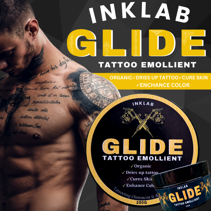 DR ROSS INKLAB GLIDE TATTOO OINTMENT TATTOO EMOLLIENT 100 ORIGINAL INKLAB Glide Tattoo