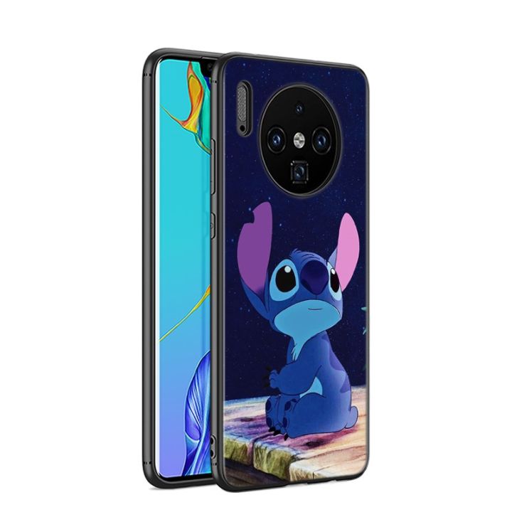 yellow-peach-flavor-สีดำนุ่มน่ารัก-lilo-stitch-สำหรับหัวเว่ย-p-สมาร์ท2021-2020-z-s-mate-40อาร์เอส30-20-20x-10-pro-plus-lite-2019กรณีโทรศัพท์